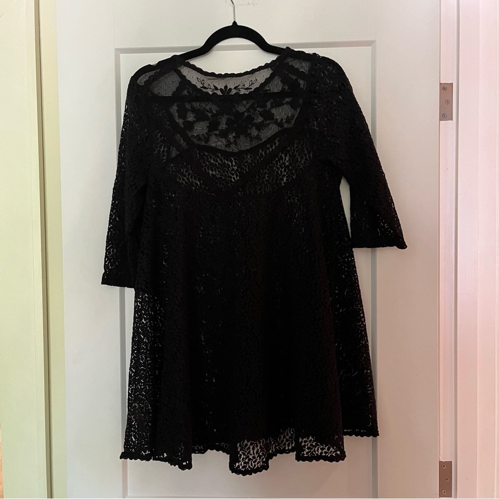 Free People Lace Tunic with Beading